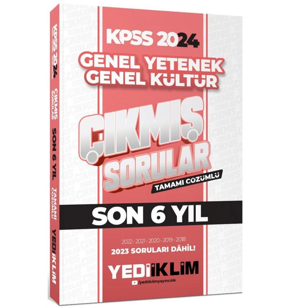 Kpss 2024 Gy Gk Son 6 Yıl Çıkmış Çözümlü Sorular  Yediiklim