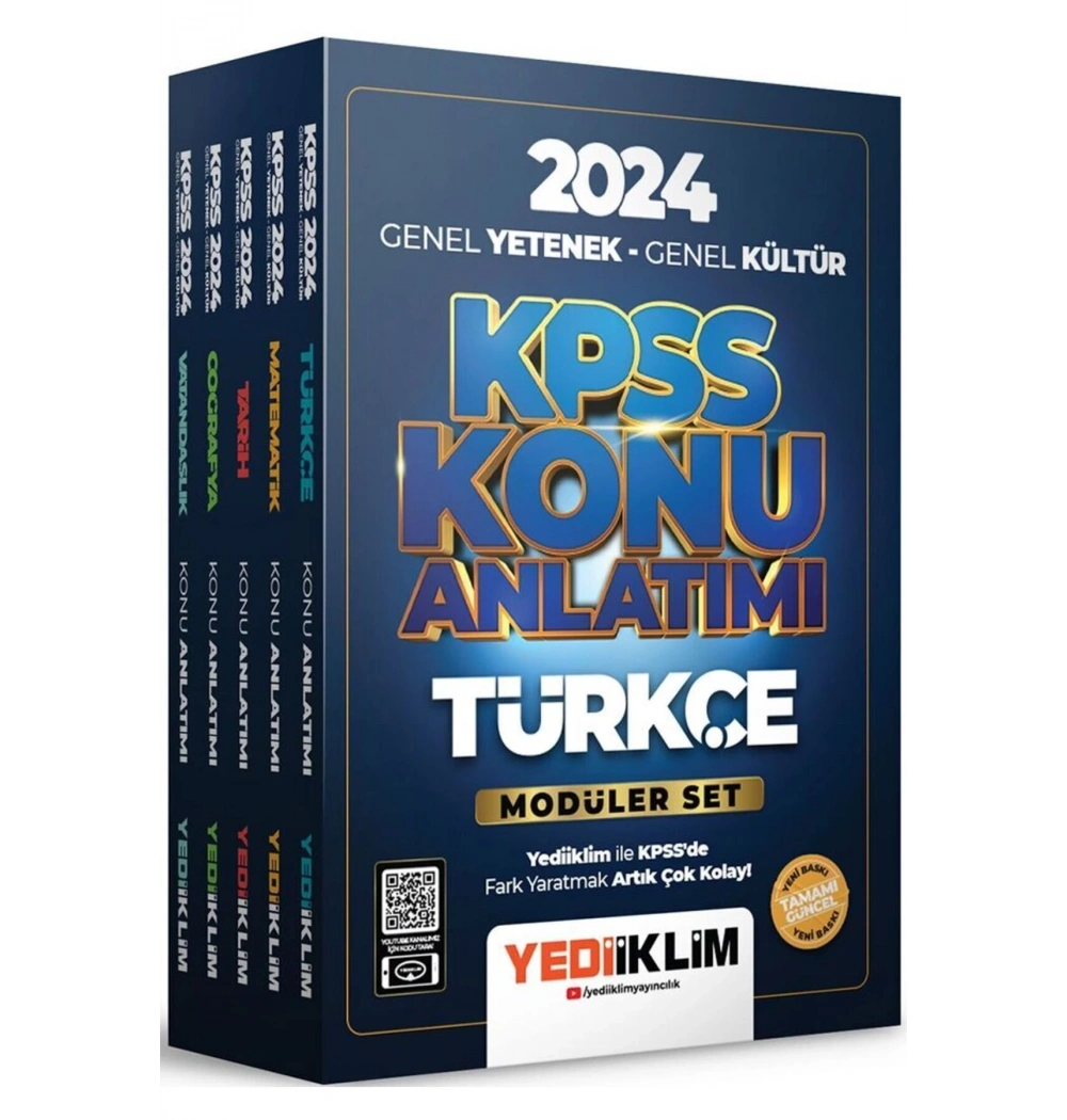 Kpss 2024 Gy Gk Konu Anlatımlı Modüler Set 5 Li  Yediiklim