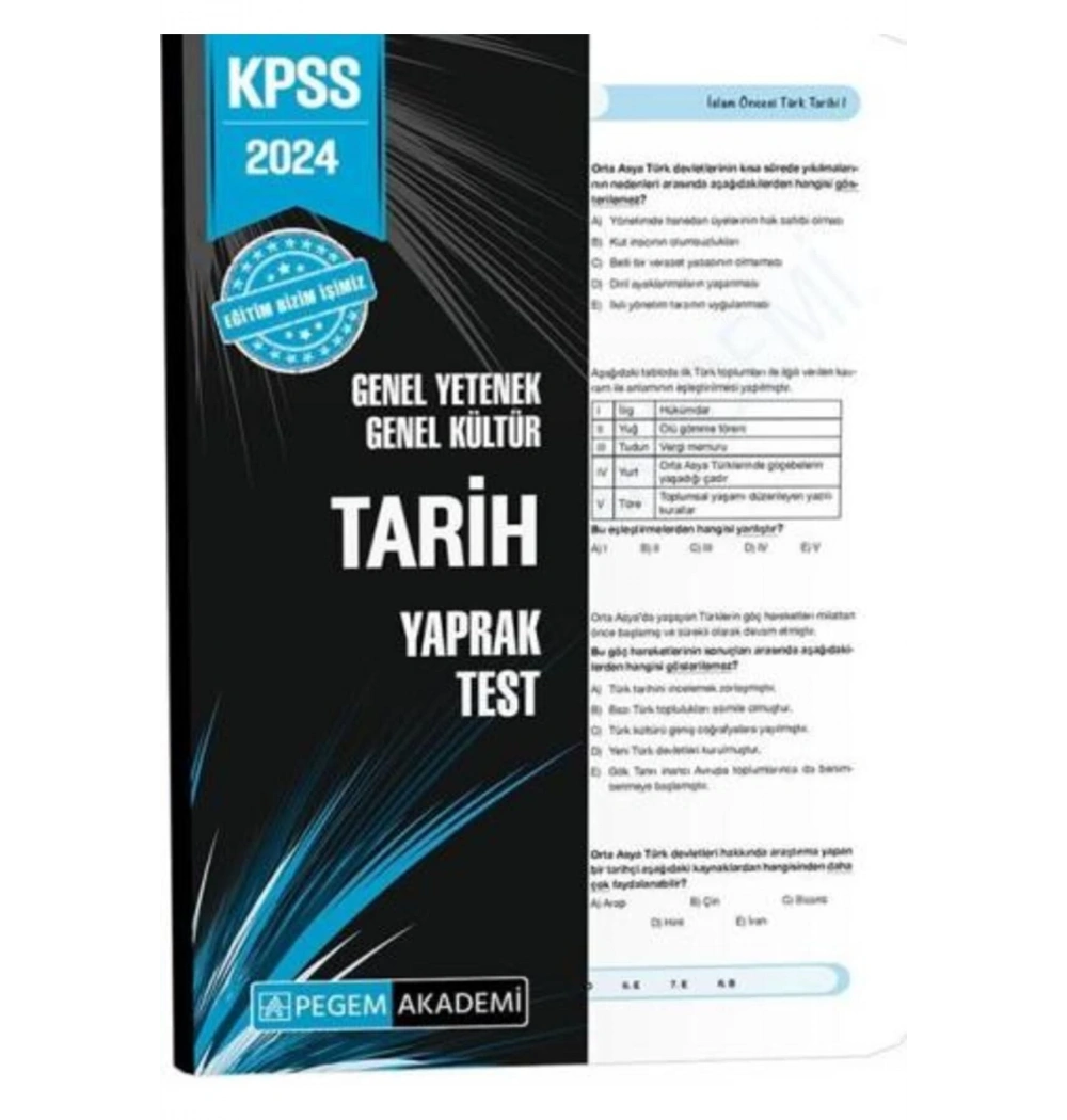 Pegem 2024 Kpss Gy Gk Tarih Yaprak Test