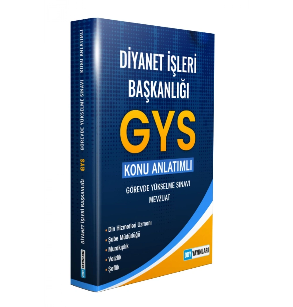 Ddy Diyanet İşleri Başkanlığı Görevde Yükselme Konu Anlatımlı