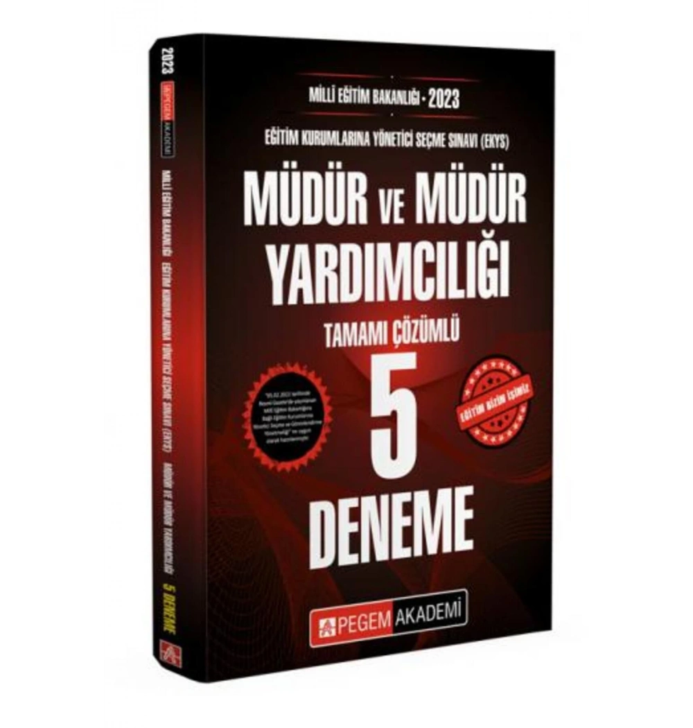 Pegem 2023 Meb Müdür Müdür Yardımcılığı 5 Çözümlü Deneme