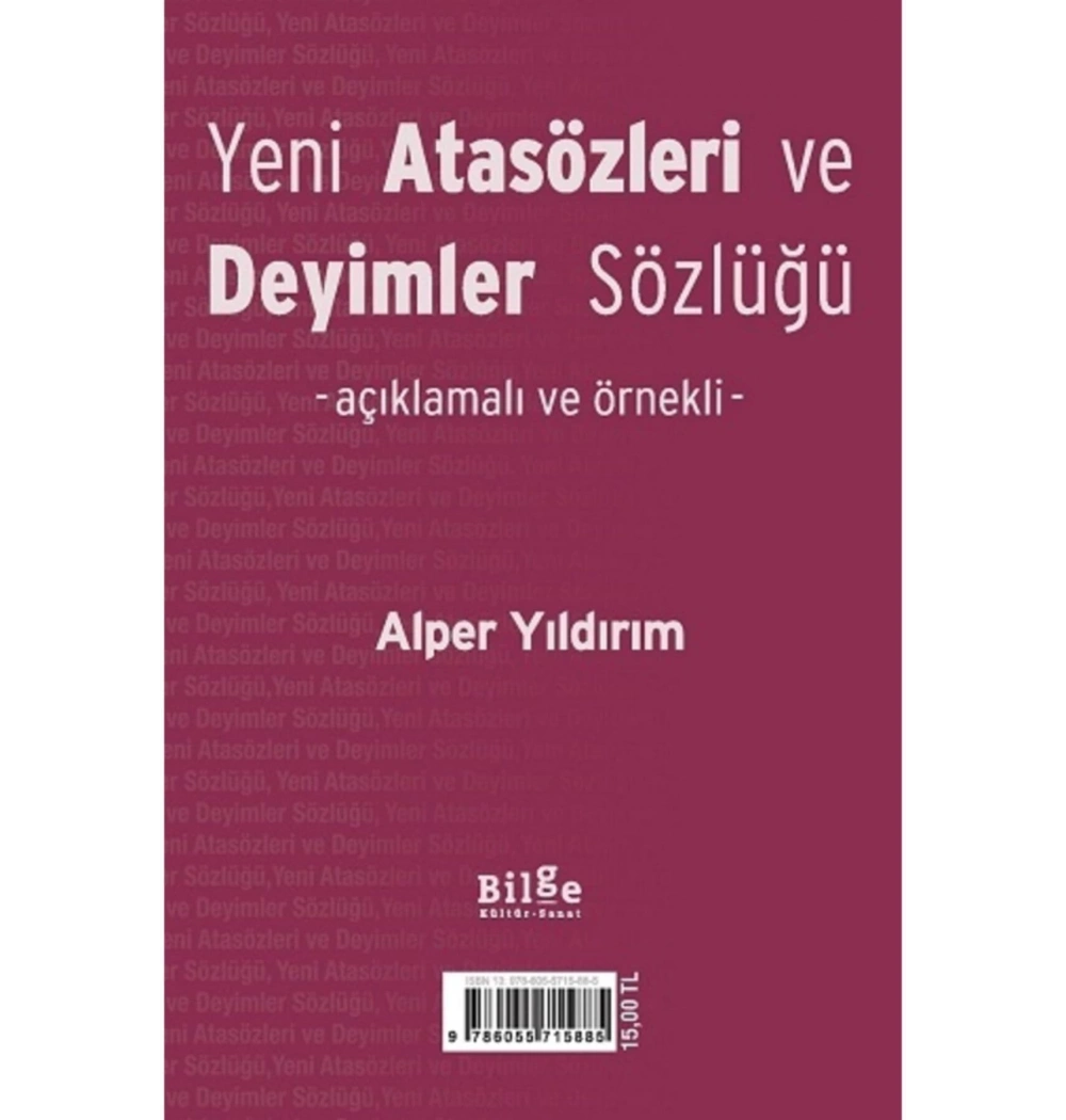 Yeni Atasözleri  Ve Deyimler Sözlüğü Alper Yıldırım Bilge Kültür Sanat