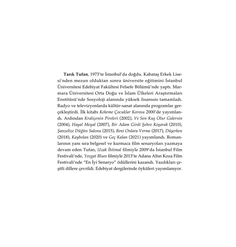 Aşıklara Yer Yok Tarık Tufan Doğan Kitap