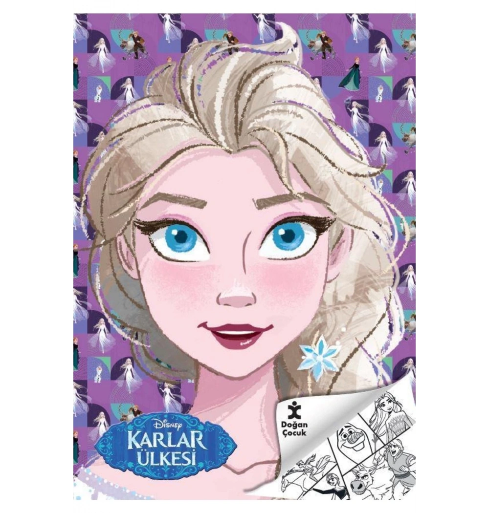 Disney Karlar Ülkesi Kraliçe Elsa Boyama Doğan Çocuk