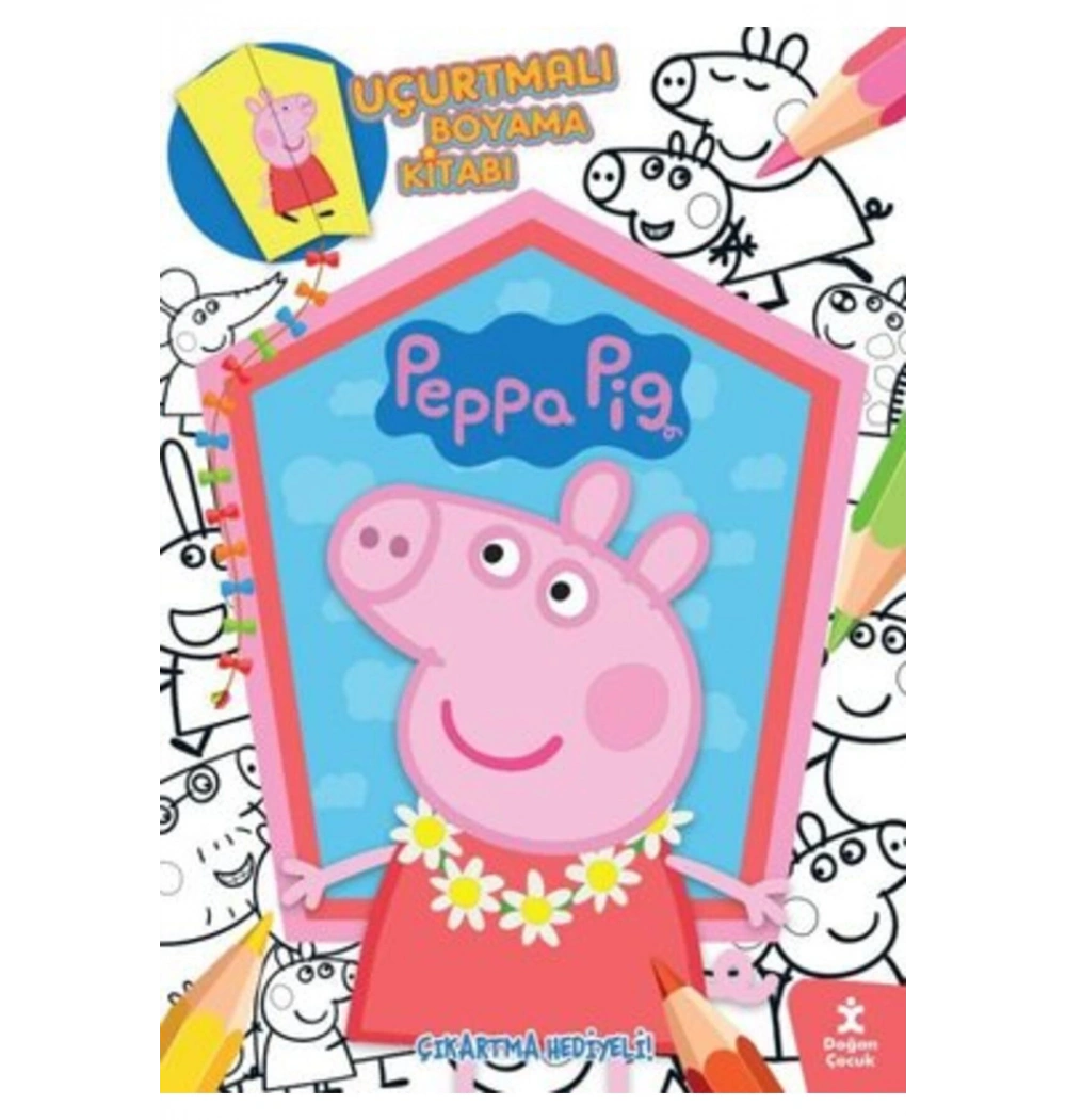 Peppa Bıg Uçurtmalı Çıkartma Hediyeli  Boyama Kitabı   Doğan
