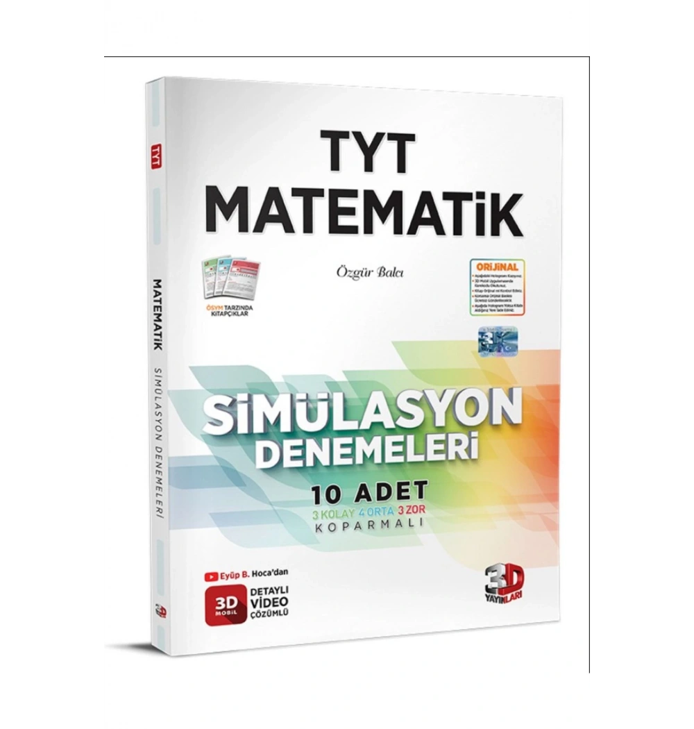 Tyt Matematik Simülasyon Denemeleri 3D Yayınları