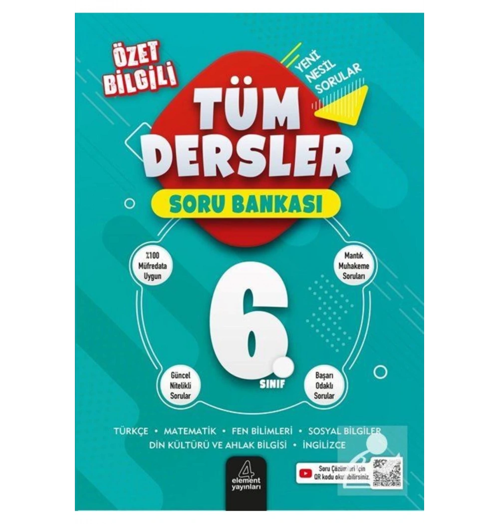 Element 6.Sınıf Tüm Dersler Soru Bankası Özet Bilgili