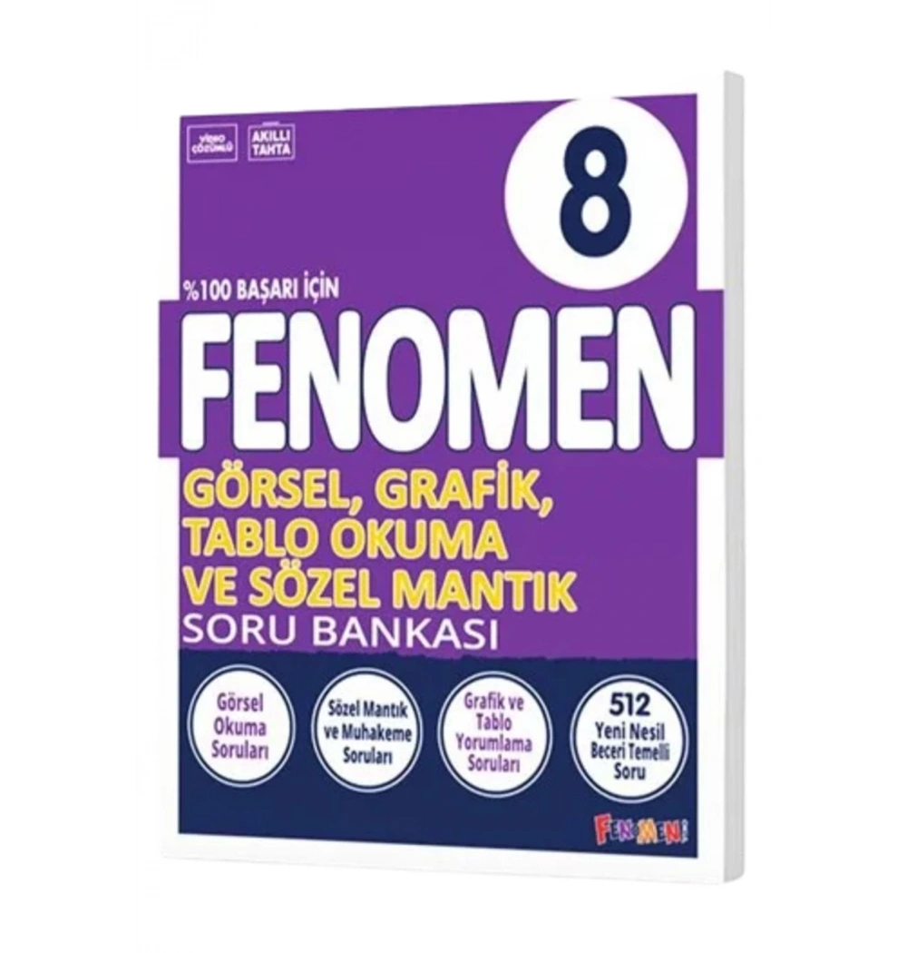 Fenomen 8.Sınıf Görsel Grafik Sözel Mantık Soru Bankası