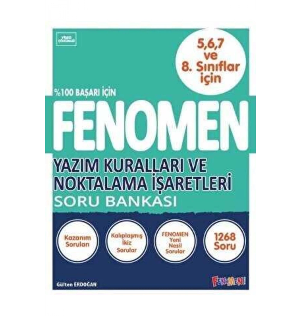 Fenomen 5-6-7-8.Sınıflara Yazım Kuralları Noktalama İşaretleri Soru Bankası