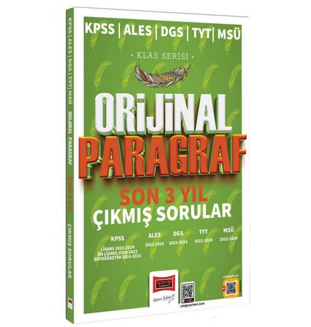 Yargı 2025 Kpss Ales Dgs Tyt Msü Orijinal Paragraf Son 3 Yıl Çıkmış Sorular