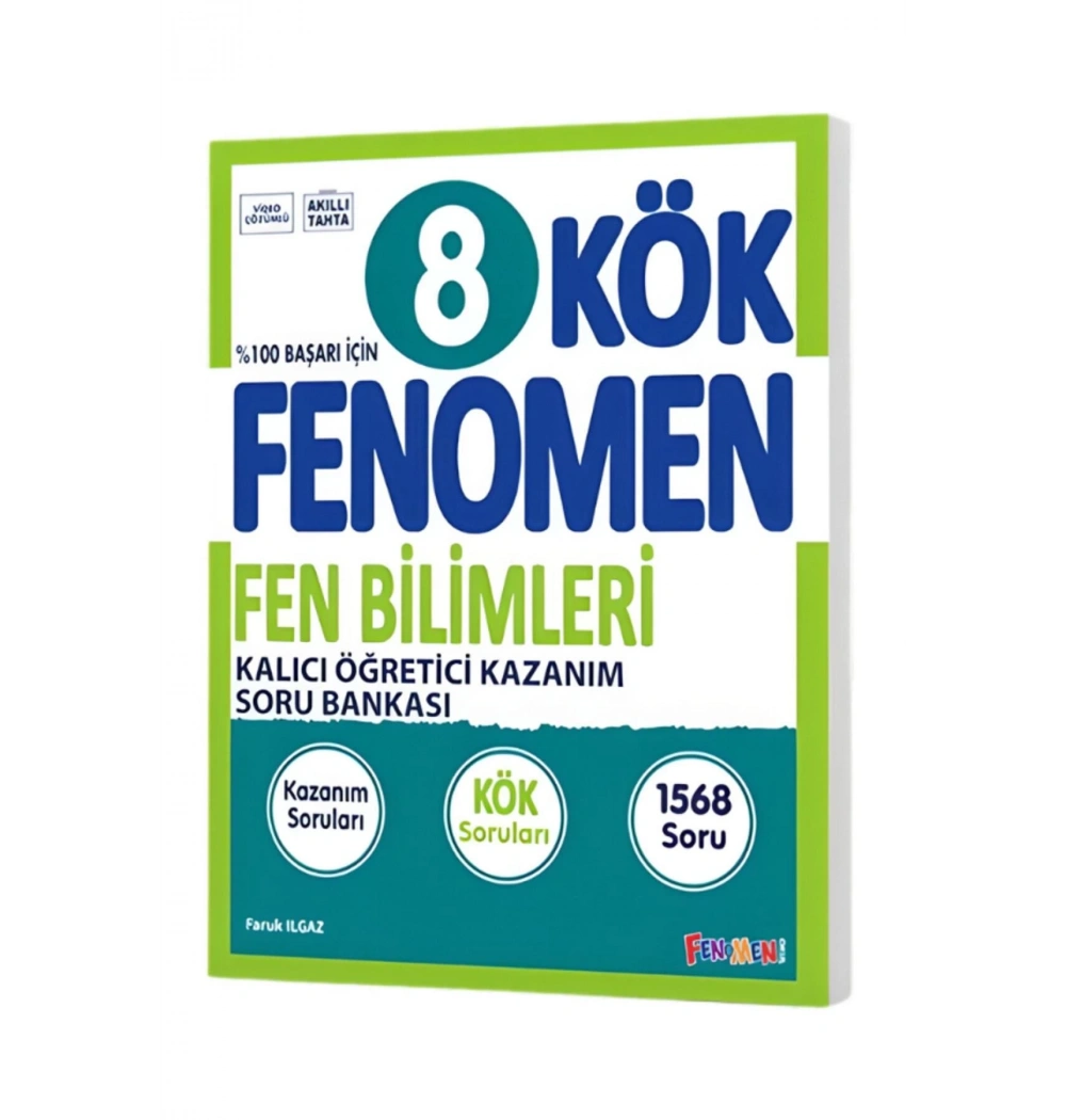 Fenomen 8.Sınıf Kök Fen Bilimleri Soru Bankası Kalıcı Öğretici
