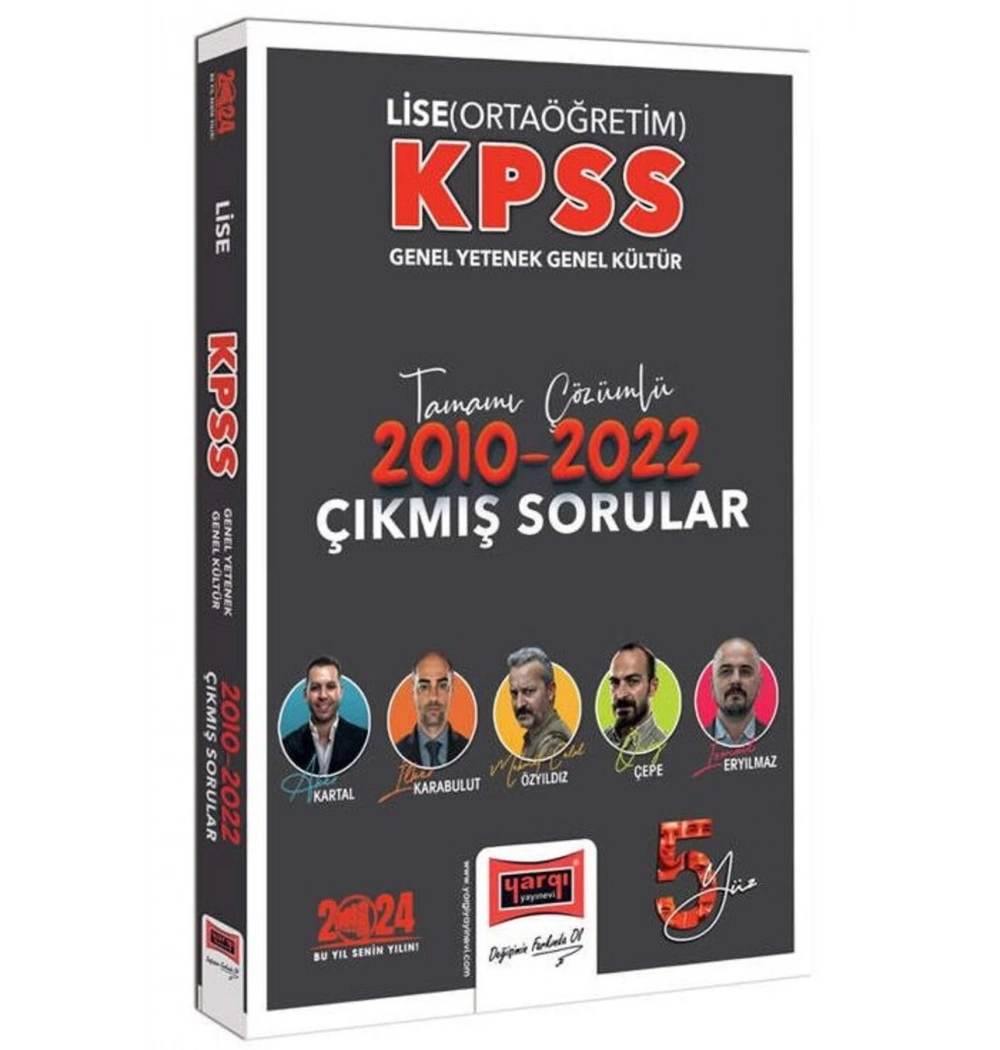Yargı 2024 Lise Kpss 2010-2022 Çıkmış Sorular Çözümlü