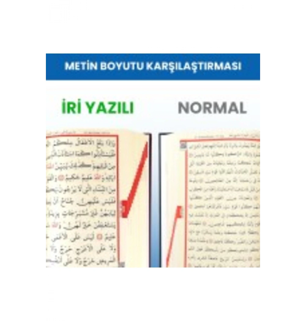 Fn 17453 Orta Boy İri Yazılı Bilgisayar Hatlı Kuranı Kerim Yeşil Renk