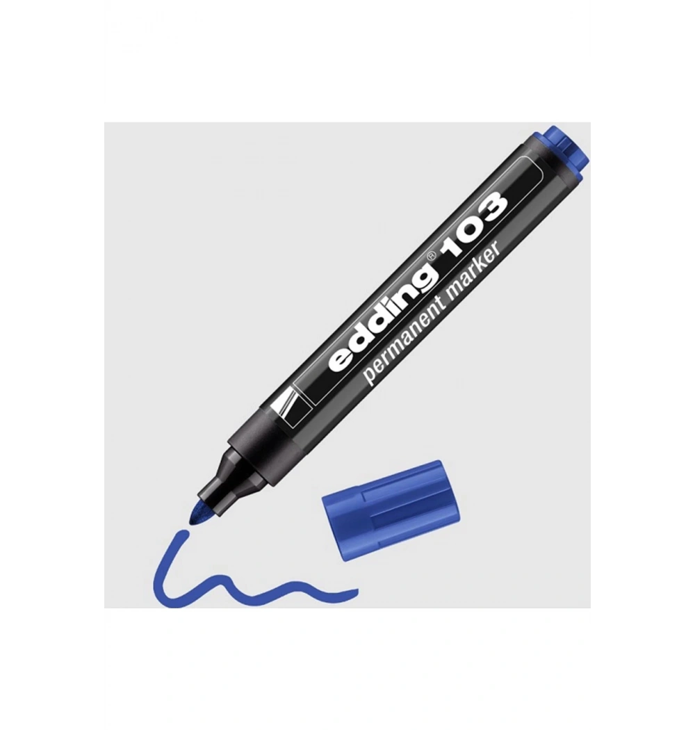 Eddıng 103 Permanent Markör Mavi 4-103003
