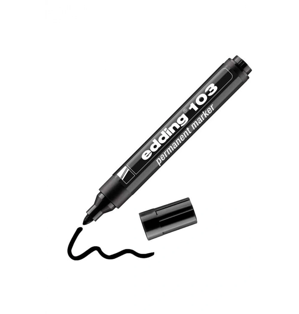 Eddıng 103 Permanent Markör Siyah 4-103001