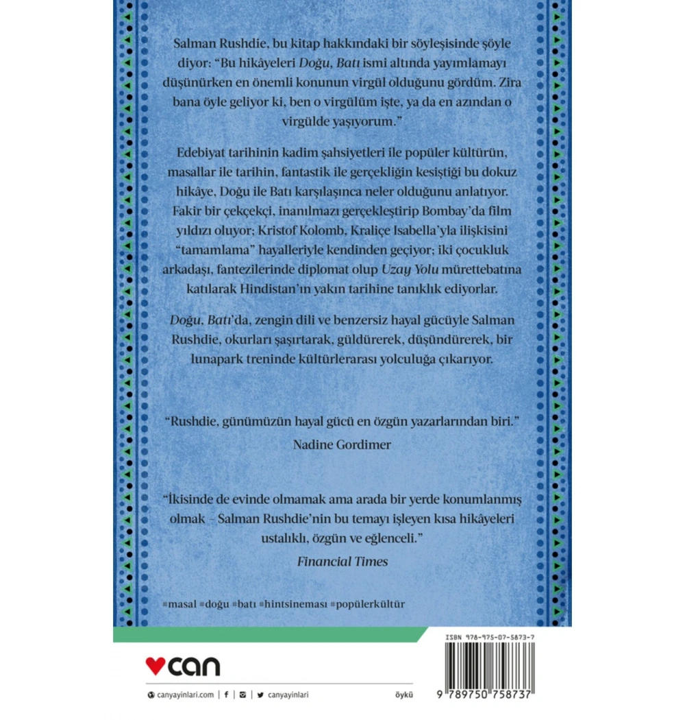 Doğu Batı Salman Rushdıe  Can Yayın