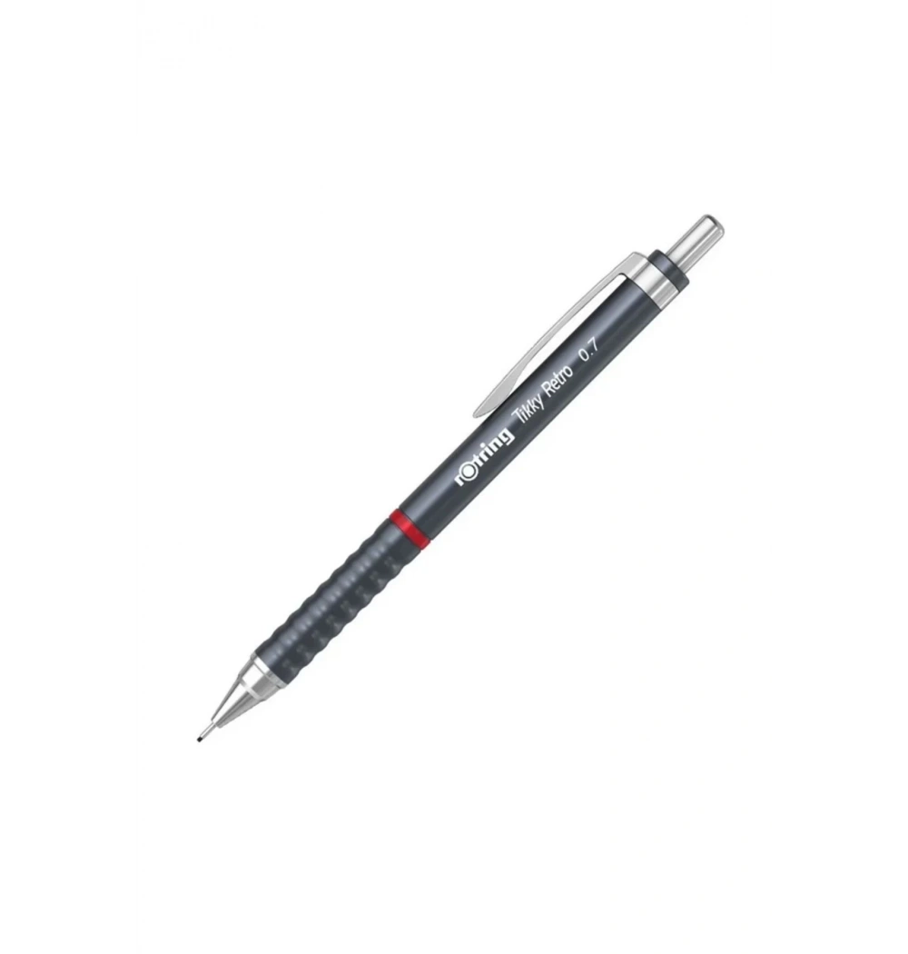 Rotring Tikky Retro Versatil Kalem Metalik Gri 0.7 Mm 2202570