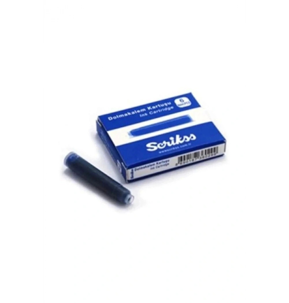 Scrikss Dolmakalem Kartuşu 6 Lı Paket Mavi