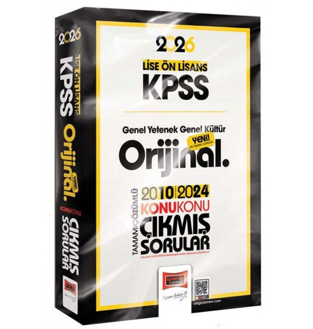 Yargı 2026 Kpss Lise Önlisans Gy Gk 2010-2024 Konu Konu Çıkmış Çözümlü Sorular