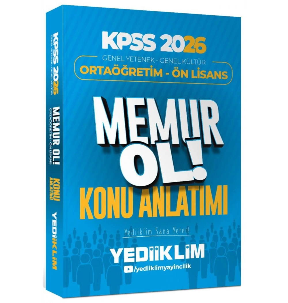 Kpss 2026 Gy Gk Ortaöğretim Önllisans Memur Ol Konu Anlatımı Yediiklim