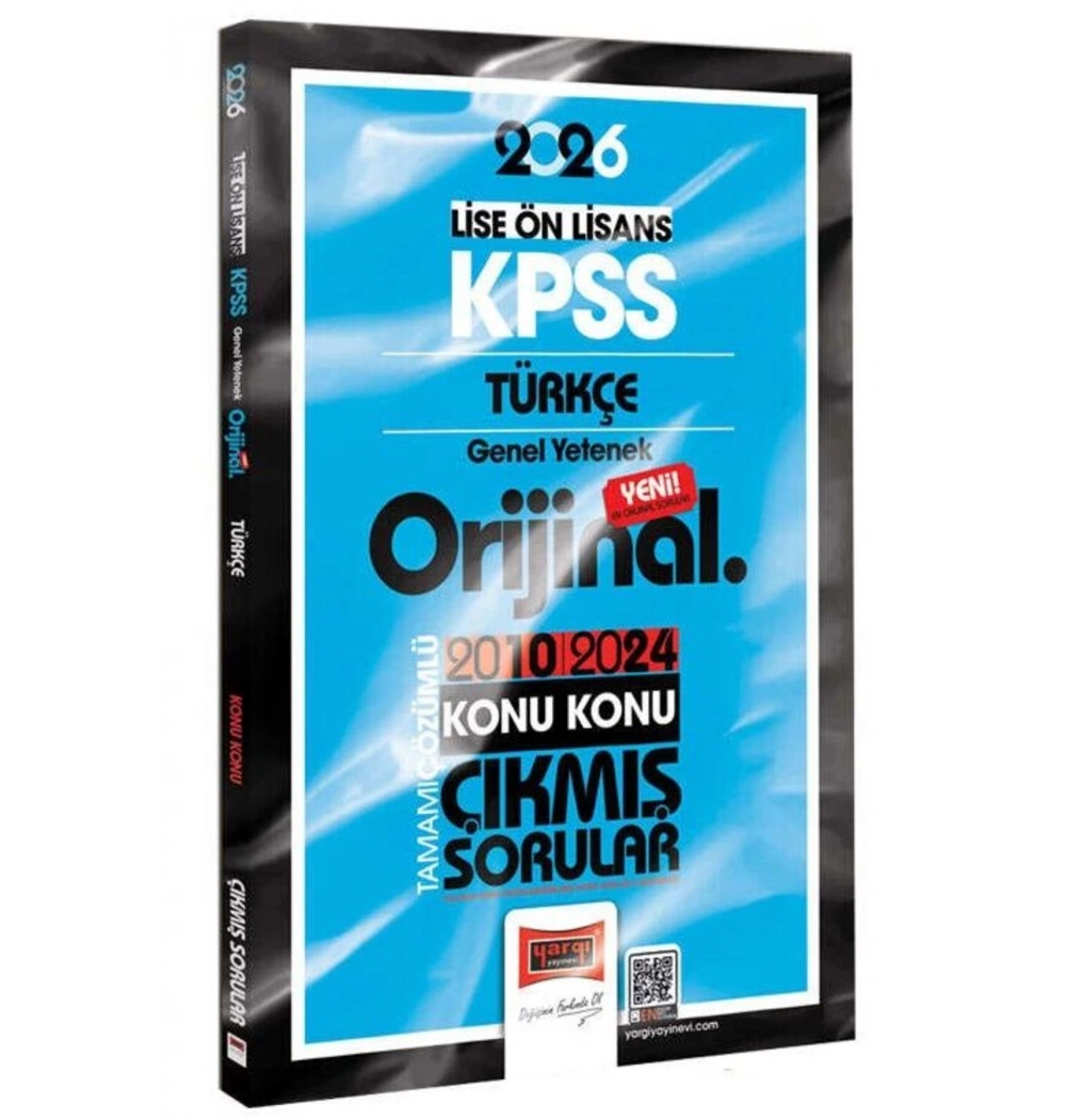Yargı 2026 Kpss Lise Önlisans Türkçe Gy 2010-2024 Konu Konu Çıkmış Sorular