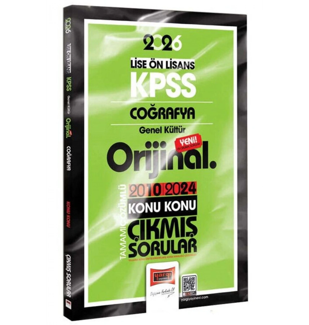 Yargı 2026 Kpss Lise Önlisans Coğrafya 2010-2024 Konu Konu Çıkmış Sorular