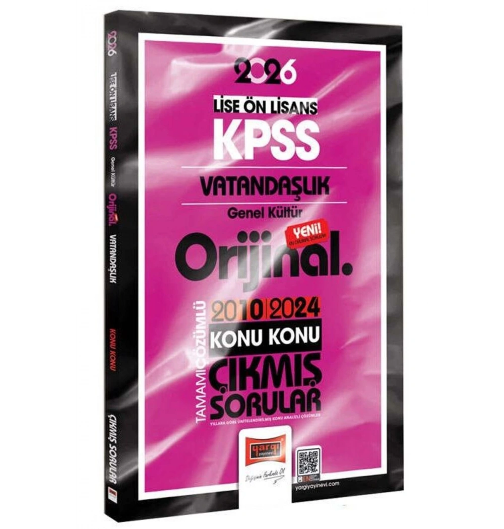 Yargı 2026 Kpss Lise Önlisasn Vatandaşlık Gk 2010-2024 Konu Konu Çıkmış Sorular