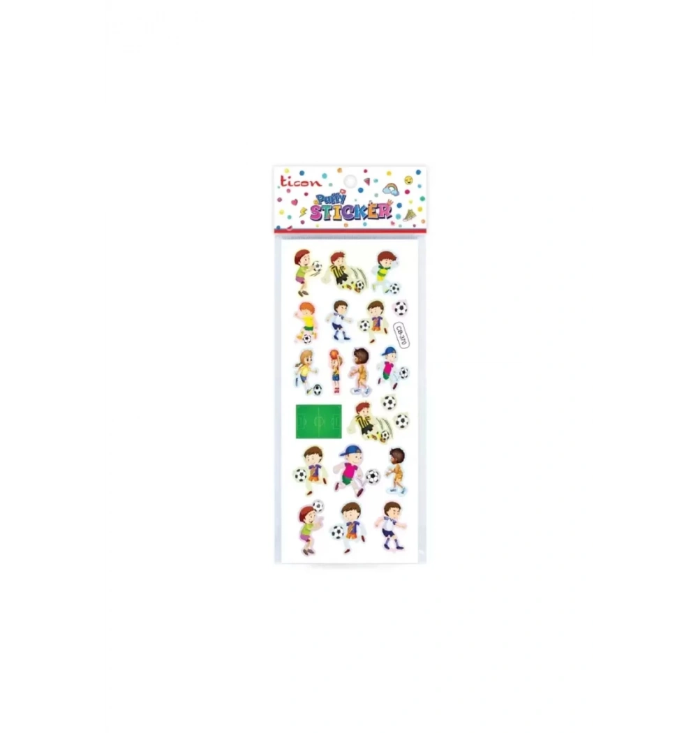 Ticon.Tps-015/1.Puffy Sticker Futbol Kod:348955