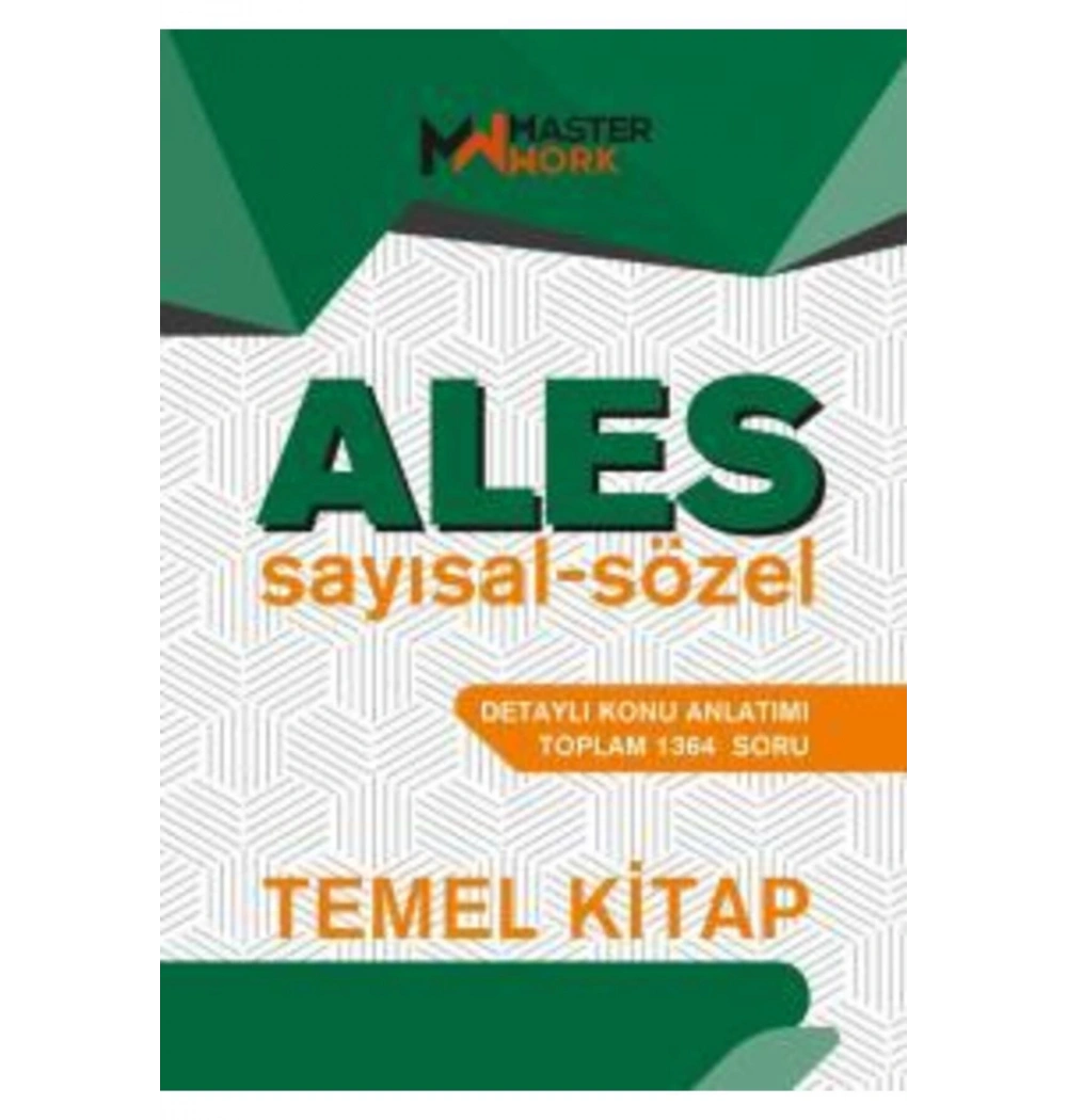 Ales Sayısal Sözel Temel Kitap  Master Work