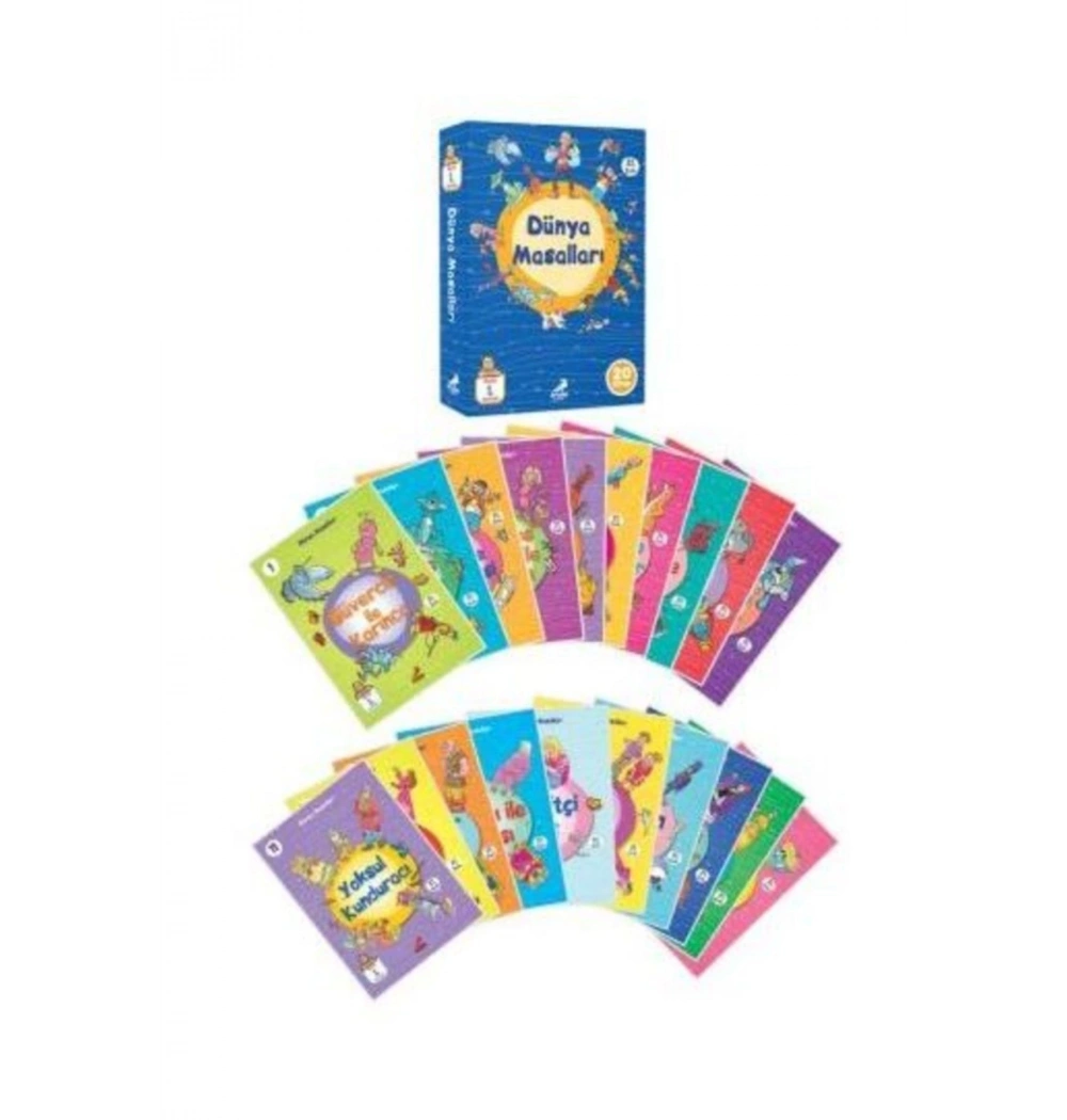 Dünya Masalları 20 Kitap 1.Sınıflar İçin Erdem Yayınları