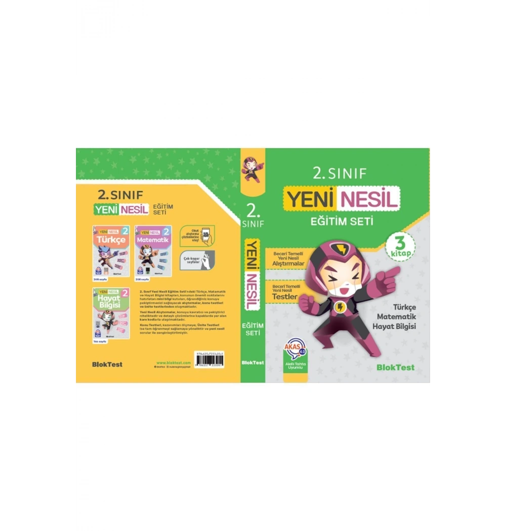 Bloktest 2.Sınıf Yeni Nesil Eğitim Seti 3 Kitap