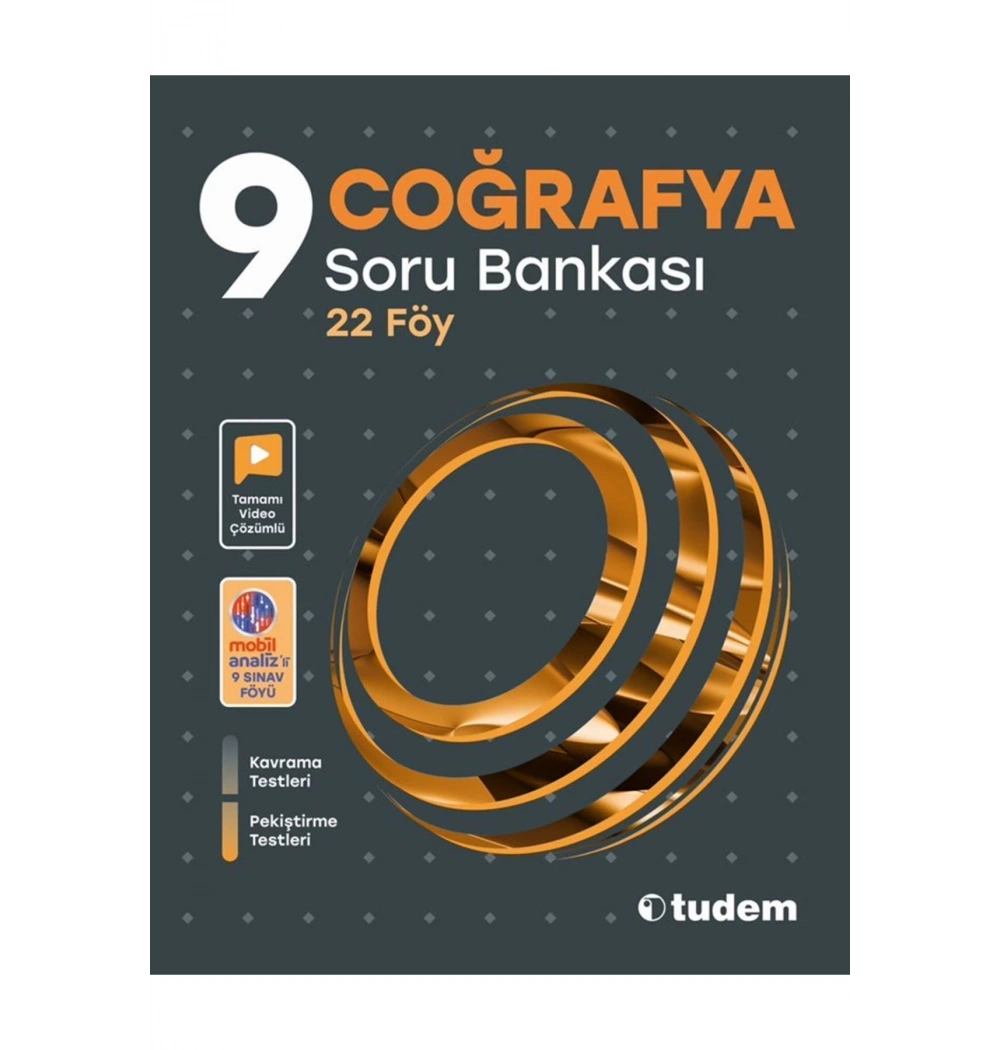 Tudem 9.Sınıf Coğrafya Soru Bankası 22 Föy
