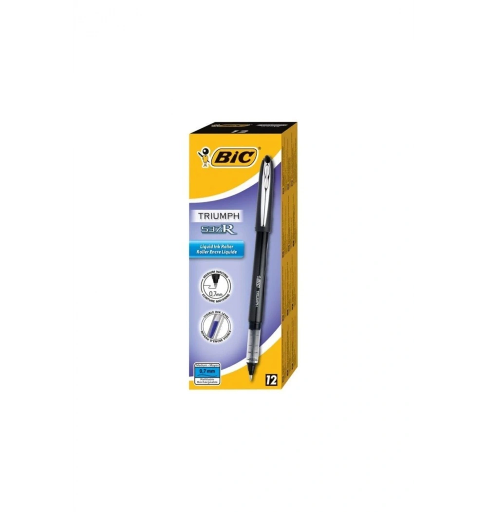 Bic Roller Glıde Pro 0,7Mm Konık 537 Uç Siyah 885785