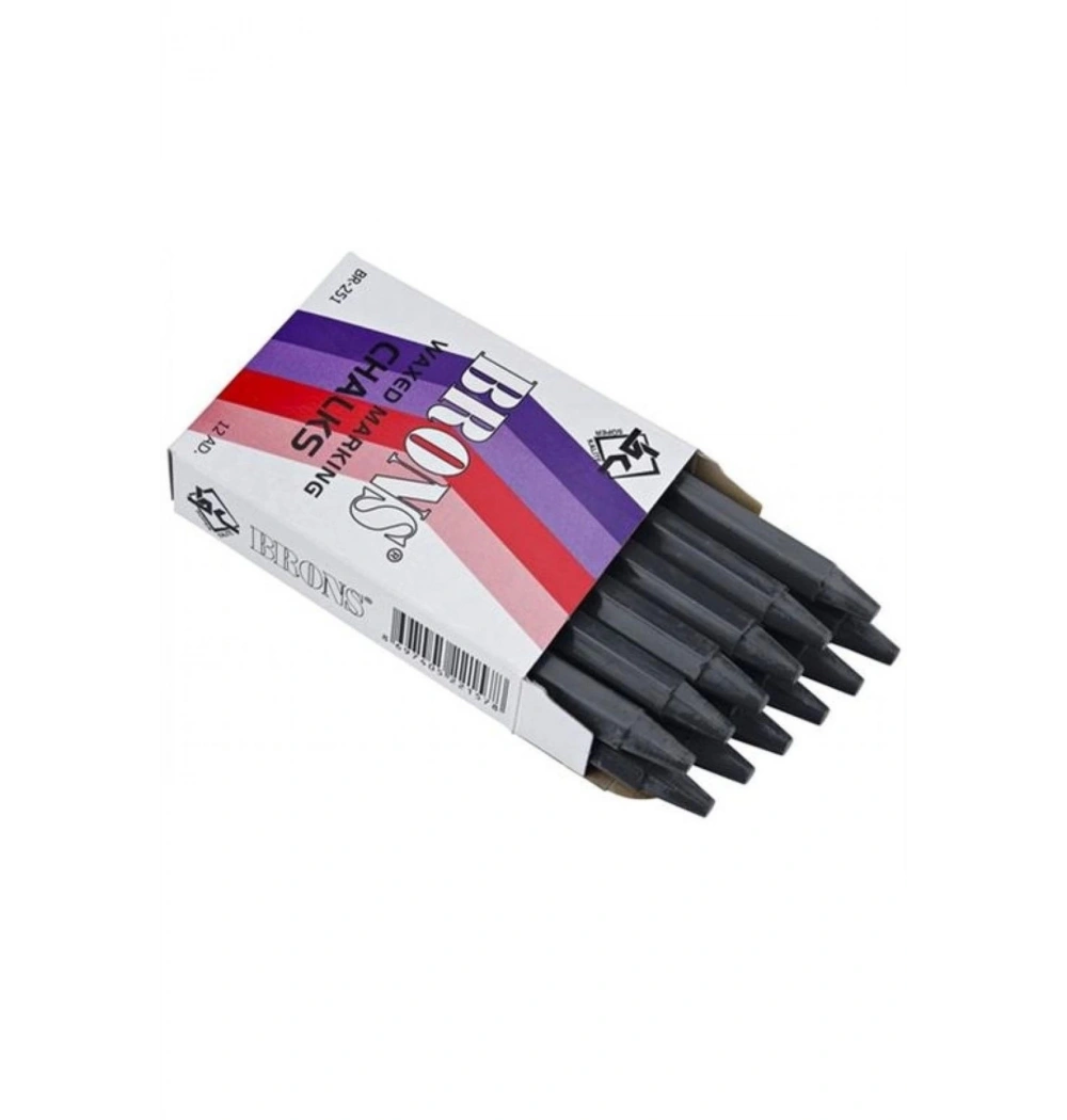 Brons Yağlı Tebeşir Siyah (12Li) Br-251