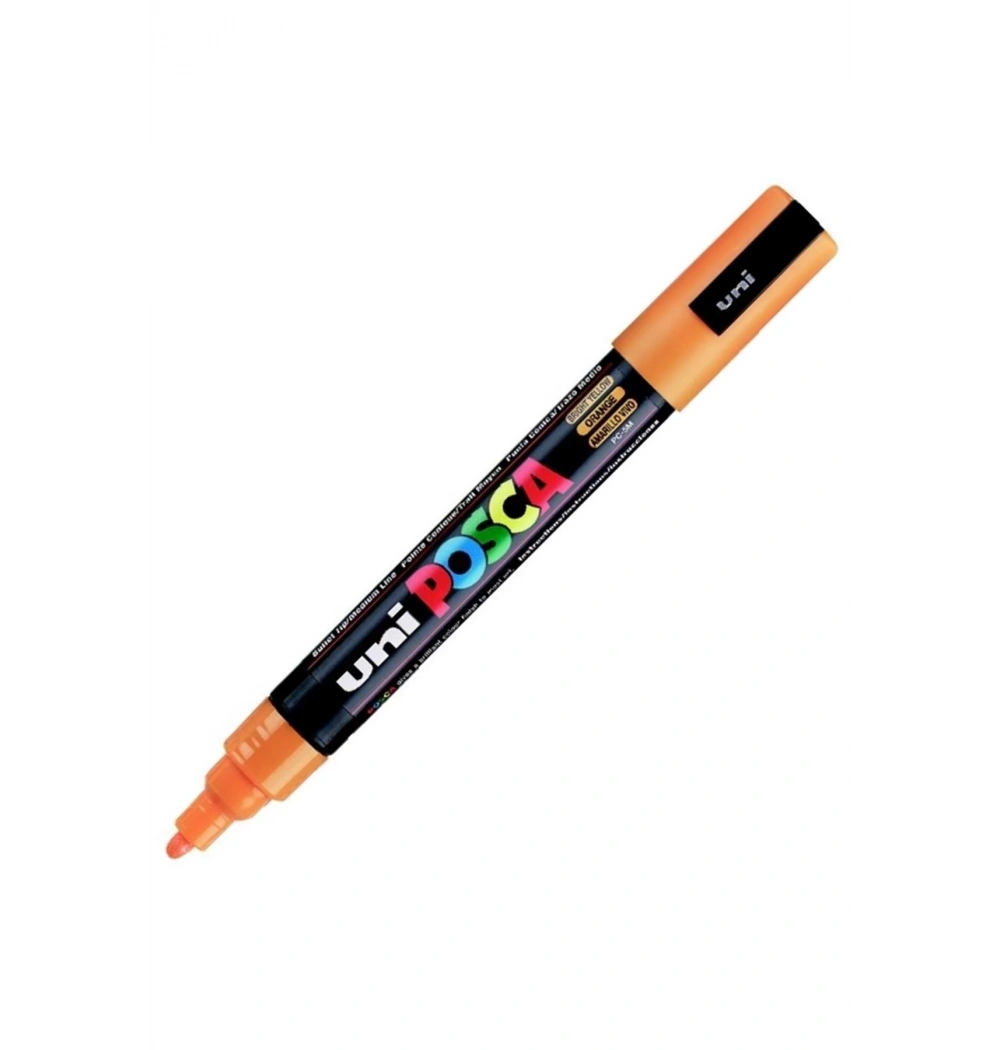Uni Posca 1.8-2.5 Su Bazlı Poster Markörü Parlak Sarı Pc-5M