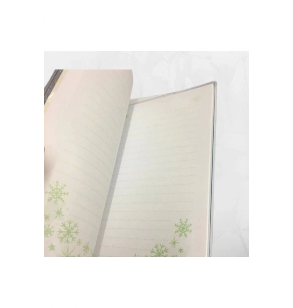 Mikro Nt-255 Beyaz Kapak Simli Pullu Sulu Defter