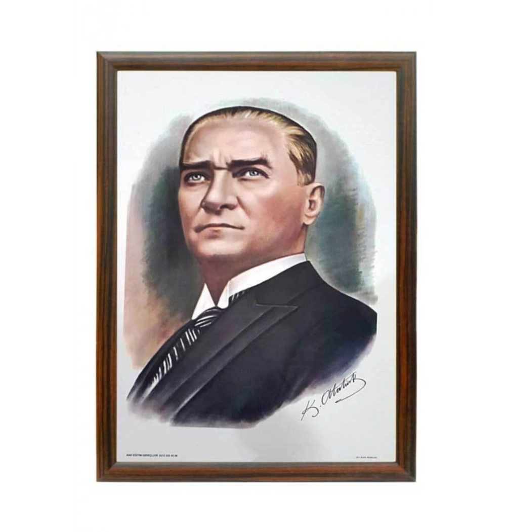 Atatürk Poster Bayrak 120X180 Raşel