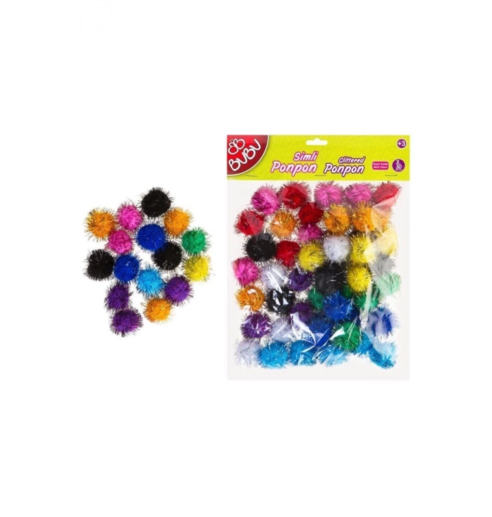 Bu-Bu Ponpon Simli 3Cm 50Li Karma Kod:Bubu00113