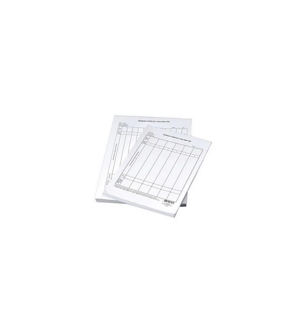 Gülpaş Öğrenci Yoklama Fişi 12X17 100Lük Cilt 10 Ders 456
