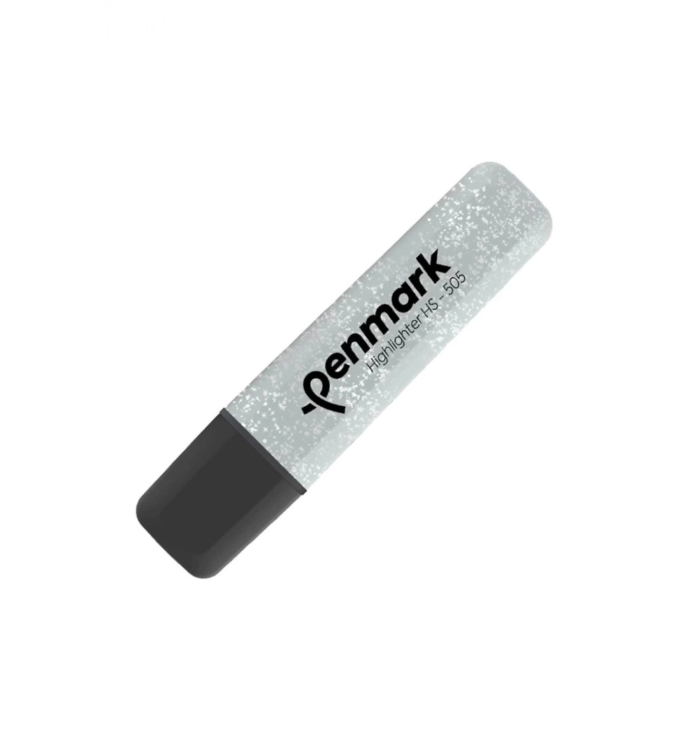 Penmark Fosforlu Kalem Metalik Simli Silver Hs-505