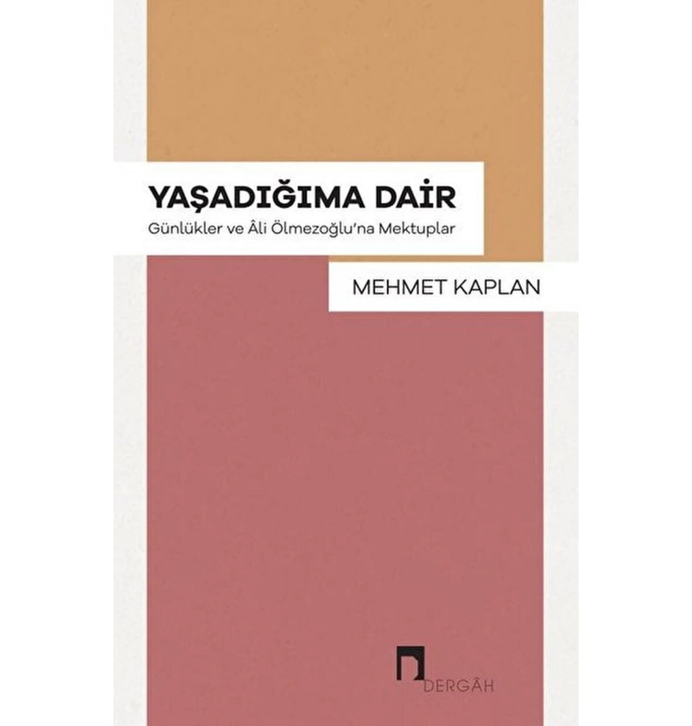 Yaşadığıma Dair Mehmet Kaplan Dergah