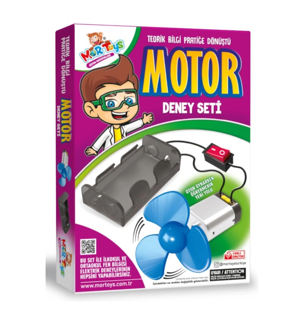 Mor Motor Deney Seti