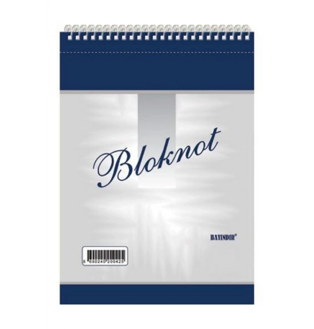 Bayındır Spiralli Bloknot A4 80 Yp. Çizgili