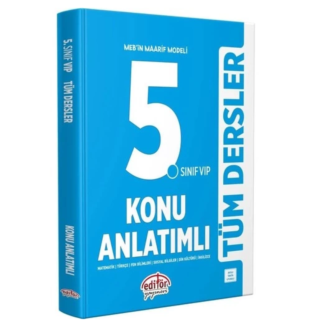 Editör 5.Sınıf Tüm Dersler Konu Anlatımlı