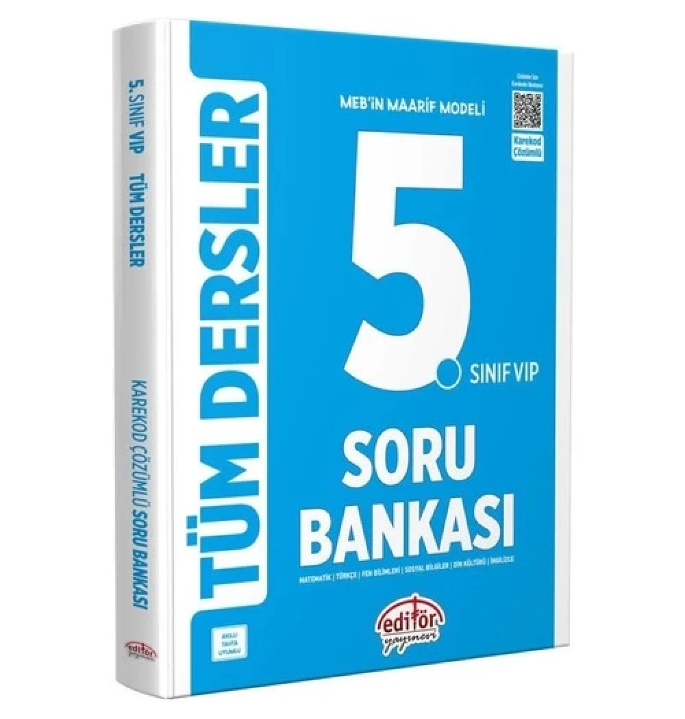 Editör 5.Sınıf Vip Tüm Dersler Soru Bankası