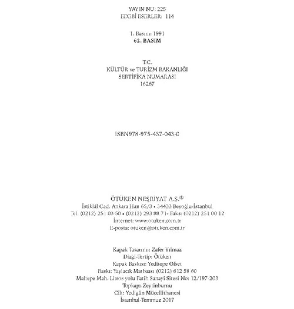 Beyaz Gemi Cengiz Aytmatov Ötüken