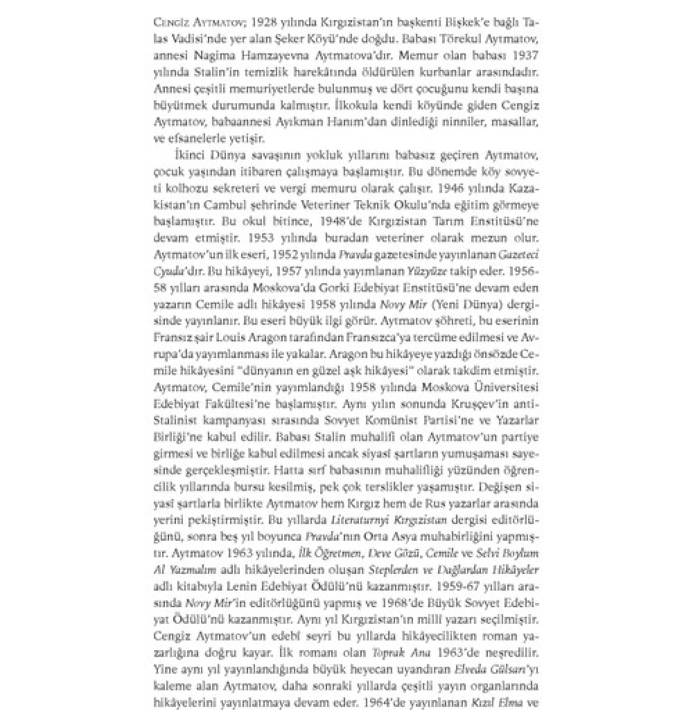 Beyaz Gemi Cengiz Aytmatov Ötüken