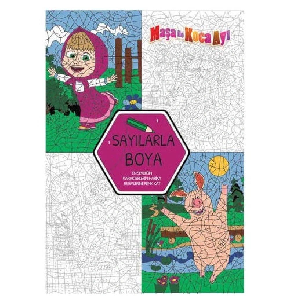 Maşa İle Koca Ayı Sayılarla Boya Doğan Egmont