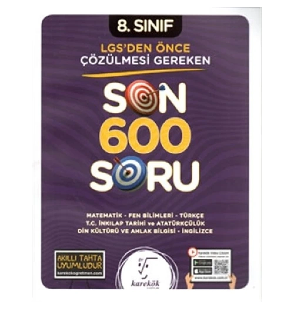 Karekök 8.Sınıf Lgs Son 600 Soru