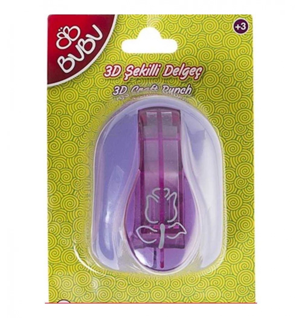 Bu-Bu 3D Gül Şekilli Delgeç Kod:Bubu-De0020